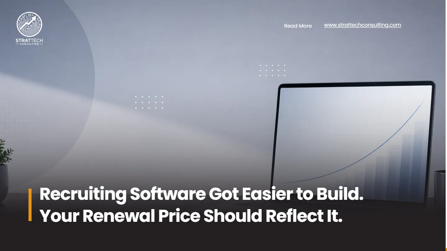 Recruiting Software Got Easier to Build. Your Renewal Price Should Reflect It.